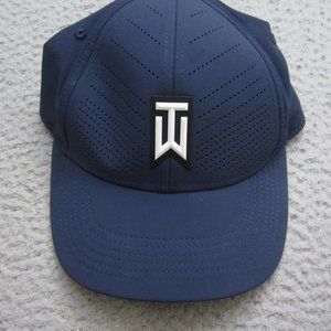 Nike Tiger Woods Hat Mens Small Blue Heritage86 Dri FIt New